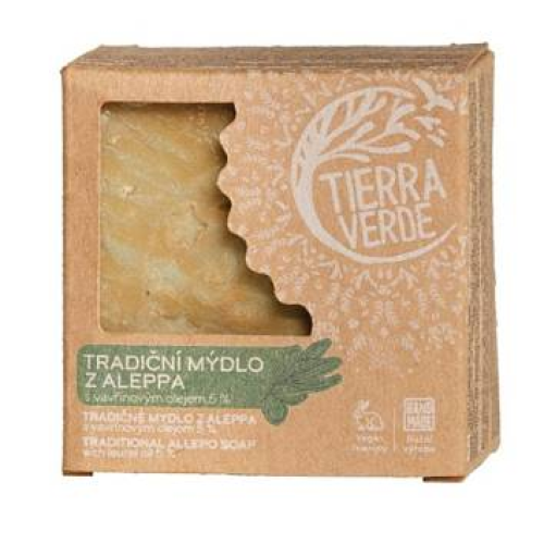 Aleppa tradičné mydlo s vavrínovým olejom 190g Tierra Verde Aleppa tradičné mydlo s vavrínovým olejom 190g Tierra Verde